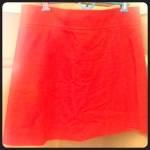 J crew size 10 bright red corduroy mini skirt